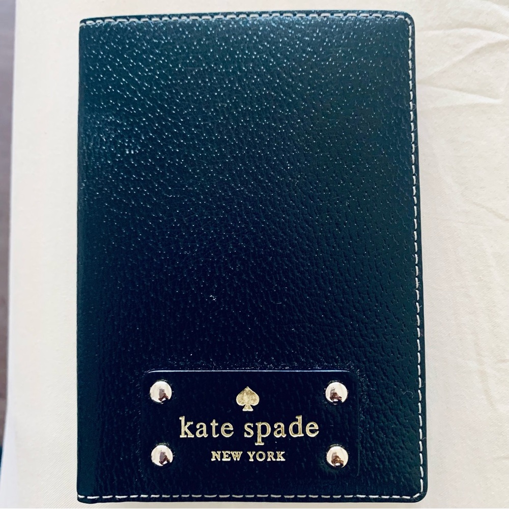 Kate Spade New York Black Leather Passport Holder